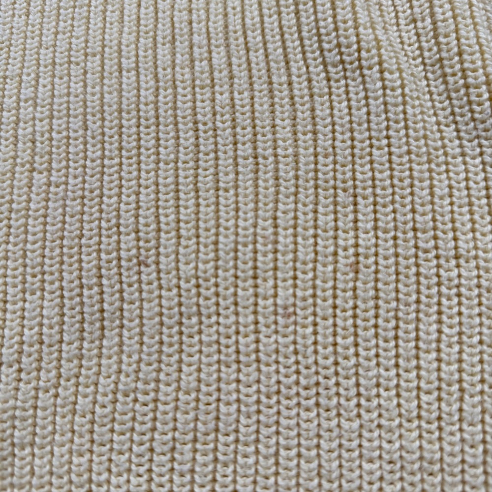 Vintage Fall River Knitting Mills Yellow Cotton Ribbed Boat Neck Sweater XL USA - Picture 6 of 9
